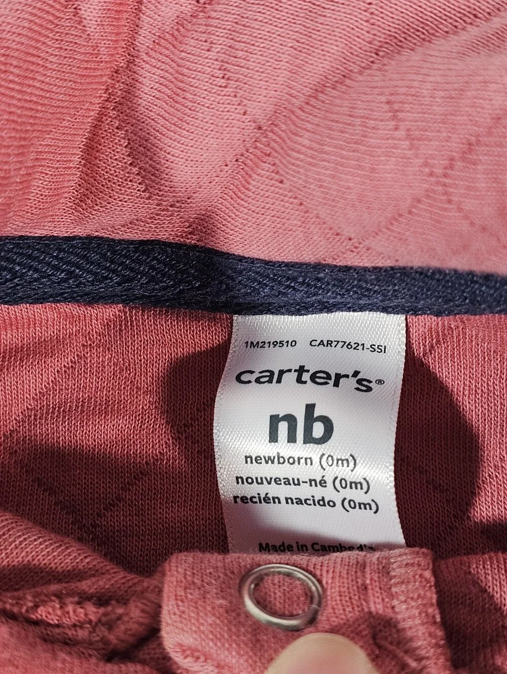 Carter's Coral Diamond-quilted Vest Newborn